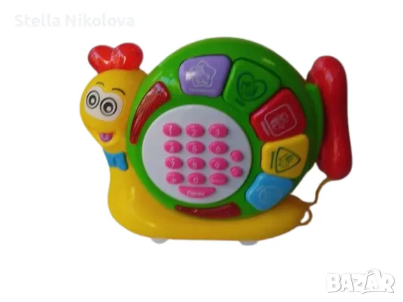 Музикална играчка - охлюв 3 в 1 на български език