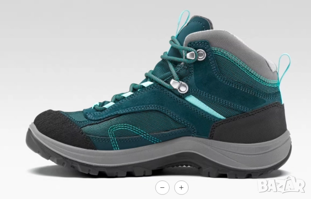 QUECHUA НЕПРОМОКАЕМИ ТУРИСТИЧЕСКИ ОБУВКИ  MH100 MID, ТЮРКОАЗ  номер 39, снимка 4 - Други - 52541921
