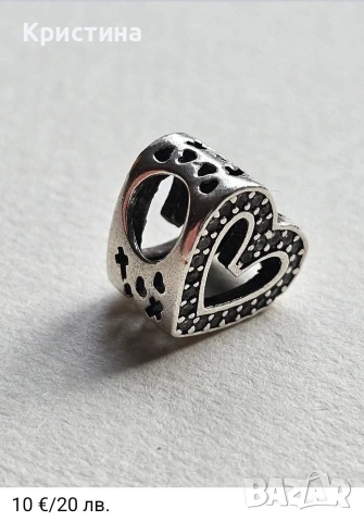 Неоригинални сребърни талисмани, снимка 6 - Гривни - 54204455