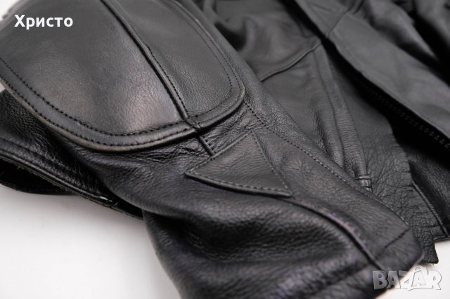 Кожено яке за мотор черно размер М размер 54 , снимка 3 - Аксесоари и консумативи - 37074397