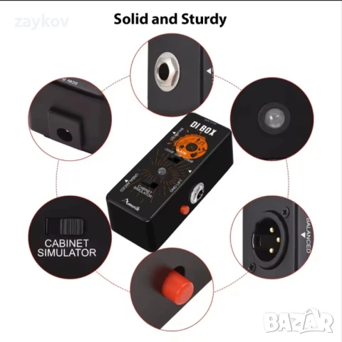 Amuzik di caixa педал за китарни ефекти, кутия за директен вход, снимка 3 - Друга електроника - 51277620