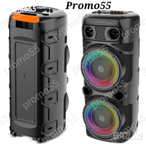 ПРОМО! Голяма Караоке Тонколона 16 инча 74см. с 2 Безжични Микрофона, снимка 5 - Тонколони - 50311275