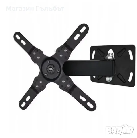 Стойка за телевизор Esperanza За стена, От 12 до 50 inch, Макс 20 кг, Vesa 200x200, Черен