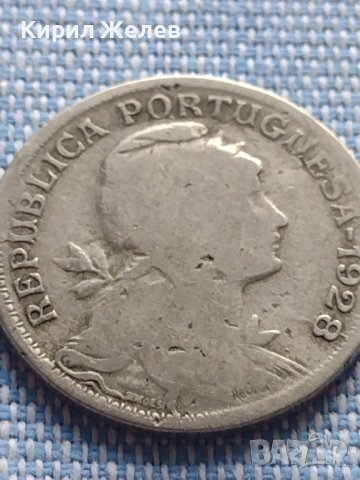 Сребърна монета 50 сентавос 1928г. Португалия за КОЛЕКЦИОНЕРИ 30352, снимка 2 - Нумизматика и бонистика - 42872152
