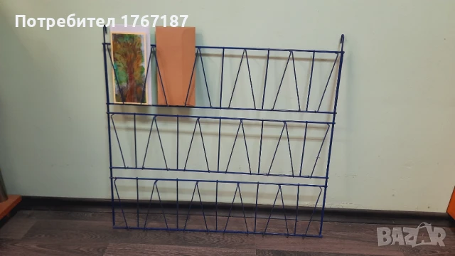 Метален стелаж за картички, пощенски пликове, реклами стенен, снимка 5 - Друго - 50523100