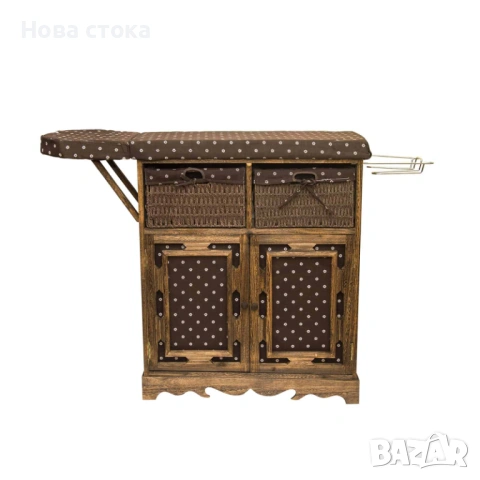 Шкаф с дъска за гладене, бял цвят, 72*31*86 см