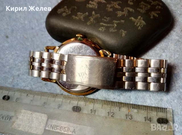 NACAR 18 RUBIS PLAQUE G10 Стар ЛУКС МОДЕЛ ШВЕЙЦАРСКИ ЧАСОВНИК с ПОЗЛАТА 10 МИКРОНА РАБОТЕЩ 214851, снимка 4 - Антикварни и старинни предмети - 48275689
