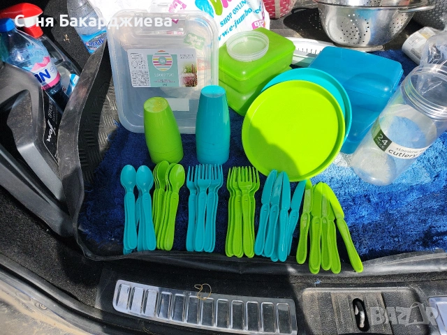 пластмасов комплект за пикник , снимка 3 - Къмпинг мебели - 53892006