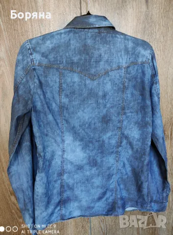 НАМАЛЕНА - Bogner Jeans нова дънкова риза , снимка 15 - Ризи - 41104394
