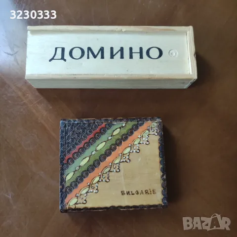 Дървена табакера/домино дървено