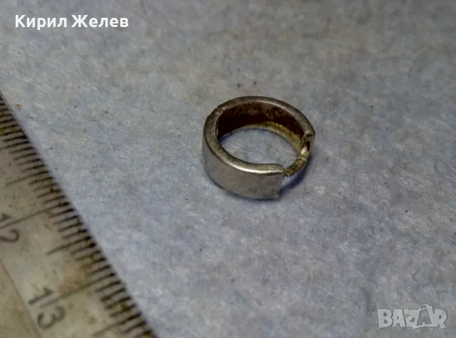 СТАРА КЛАСИЧЕСКИ ВИНТИДЖ АРТ МОДЕЛ СРЕБЪРНА ОБЕЦА СРЕБРО 925 РЪЧНА ИЗРАБОТКА с ОРНАМЕНТИКА 47550, снимка 9 - Обеци - 49733011