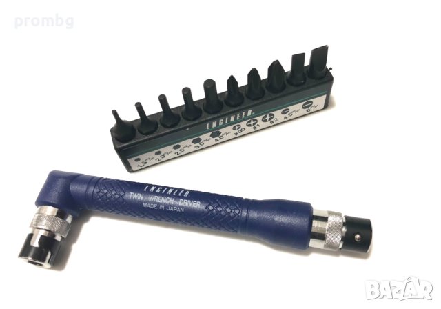 висококачествена двупосочна тресчотка с накрайници, битове, Япония, снимка 7 - Други инструменти - 32839033