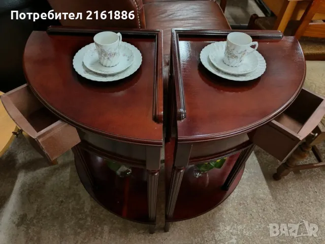 Комплект от две ъглови масички, снимка 2 - Маси - 50335908