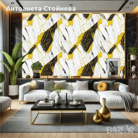 PVC панели с мраморен ефект 1220x2800x3мм, снимка 4 - Декорация за дома - 48720933