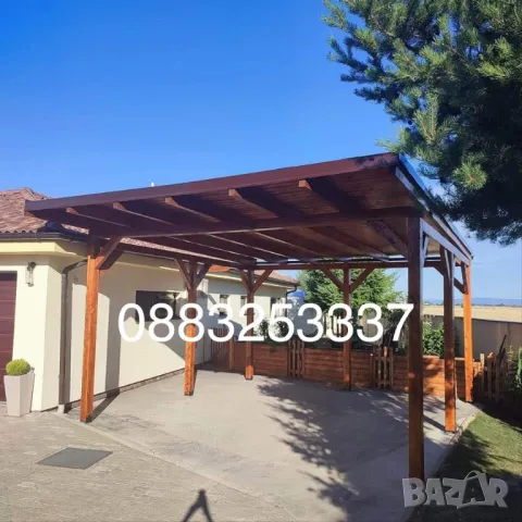 Дървени веранди,навеси, беседки,, снимка 9 - Ремонти на къщи - 49938597