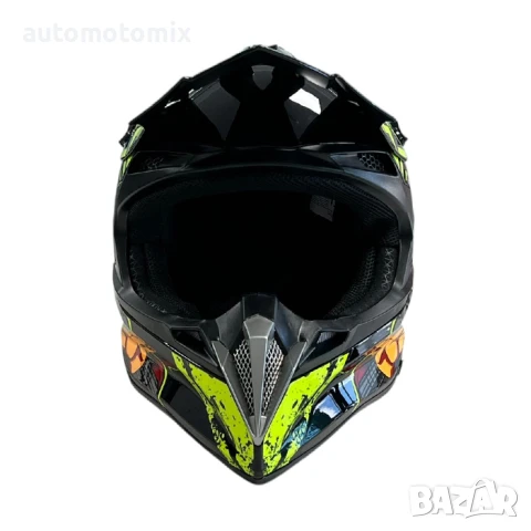 Каска за ендуро крос атв , Размер L, Black/Yellow - 721385, снимка 6 - Аксесоари и консумативи - 51202566