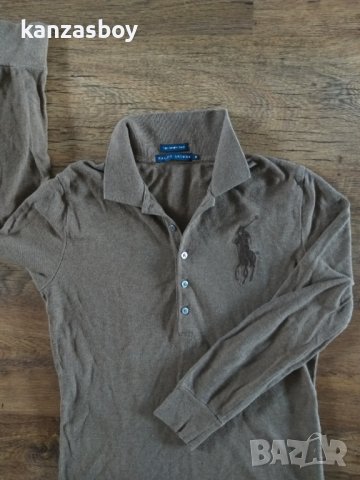 ralph lauren the skinny polo - страхотна дамска блуза, снимка 3 - Блузи с дълъг ръкав и пуловери - 39564376