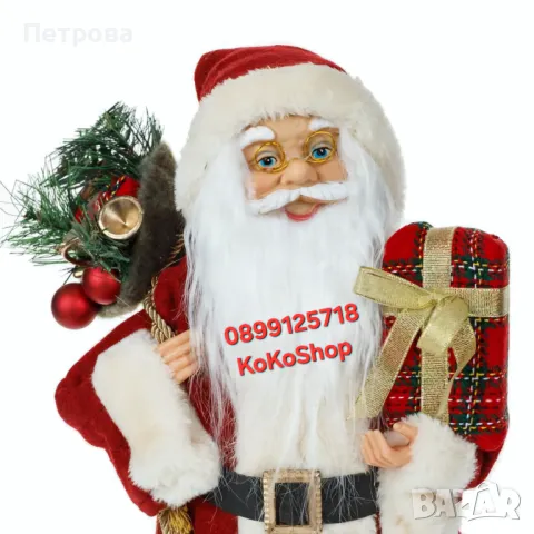 Фигура на Дядо Коледа-46 см./Дядо Коледа/декоративна фигура на Дядо Коледа, снимка 3 - Декорация за дома - 47821181