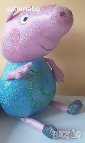Плюшена играчка с брокат на Прасето Пепа (Peppa Pig)