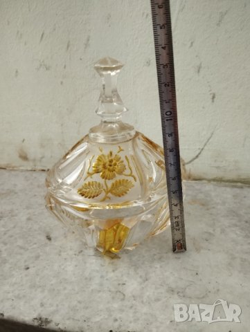 Захарница бохемия, снимка 2 - Други ценни предмети - 42573220