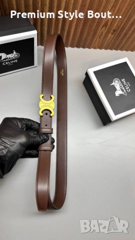 колани celine от естествена кожа в кутия , снимка 5 - Колани - 53935223