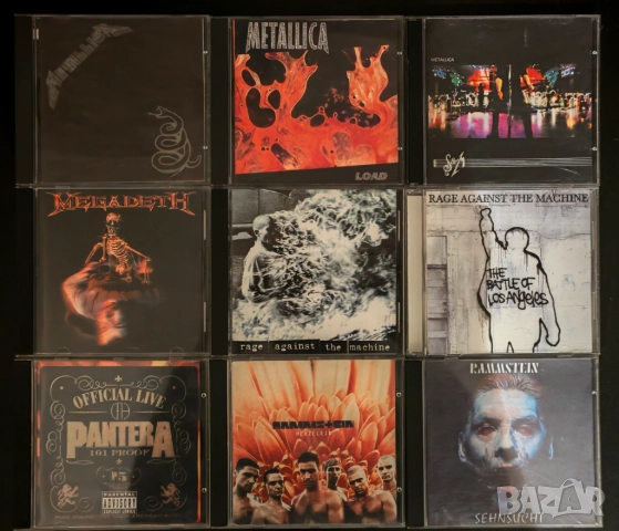 Metallica, Megadeth, RATM, Pantera, Rammstein - CD-та - неофициални, матрични