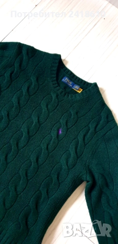 POLO Ralph Lauren Cable Wool / Cashmere Knit Womens Size M НОВО!  ОРИГИНАЛ! Дамски Пуловер