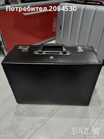 Твърд кожен куфар 46/33/20см