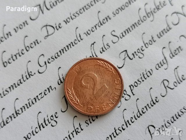 Монета - Германия - 2 пфенига | 1995г.; серия A