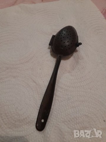 Стара лъжичка-цедка, снимка 14 - Антикварни и старинни предмети - 40702456