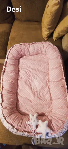 Бебешко гнездо с 2 лица+ възглавница за кърмене и фотьойл -барбарон , снимка 5 - Други - 48067441