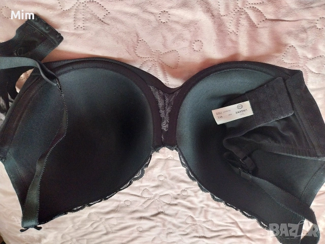 C&A 95 E Черен сутиен на точки за едра дама , снимка 8 - Бельо - 53921569