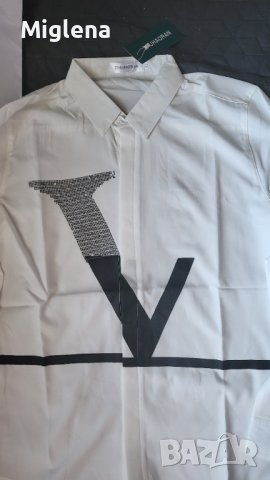 Мъжка риза по етикет размер XL, но по скоро отговаря на  L., снимка 3 - Ризи - 44496330