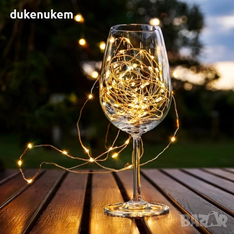 LED соларни гирлянди 200 LED, лампички, 2 бр x 22 м, снимка 5 - Лед осветление - 52572163