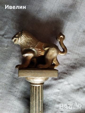бронзова статуетка-лъв, снимка 5 - Антикварни и старинни предмети - 30373673