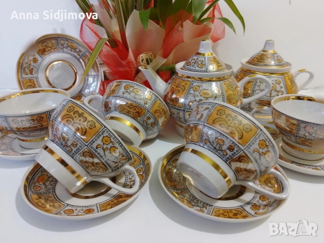 Руски порцелан сервиз за чай 