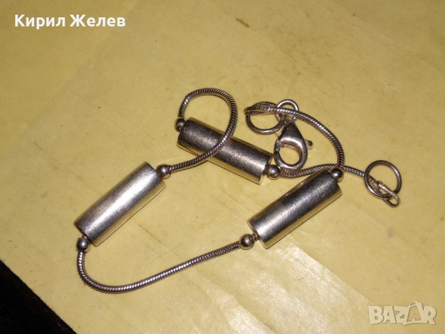 ДИЗАЙНЕРСКА СРЕБЪРНА АРТ ГРИВНА СРЕБРО 925 ИТАЛИЯ СТИЛЕН КРАСИВ МОДЕЛ ПОДХОДЯЩ и за ГЛЕЗЕН 35812, снимка 5 - Гривни - 39521776