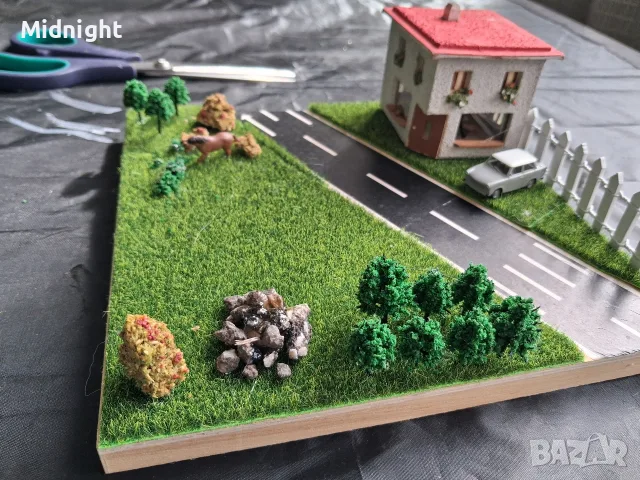 Диорама "Къщурка с Трабант", снимка 5 - Други игри - 56224215
