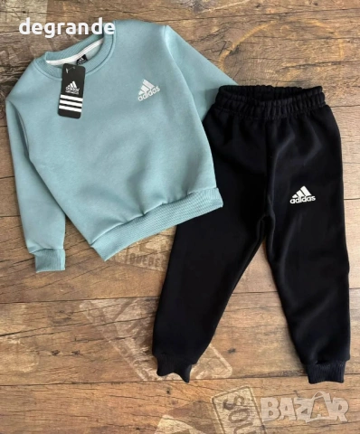 Ватиран Екип за Момче Adidas  Зелено  7 г