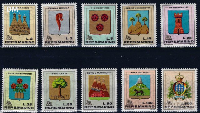 Сан Марино 1968 - гербове MNH