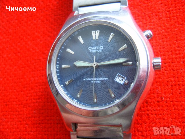Casio Edifice Super Illuminator WR100m ръчен часовник, снимка 2 - Мъжки - 38321058