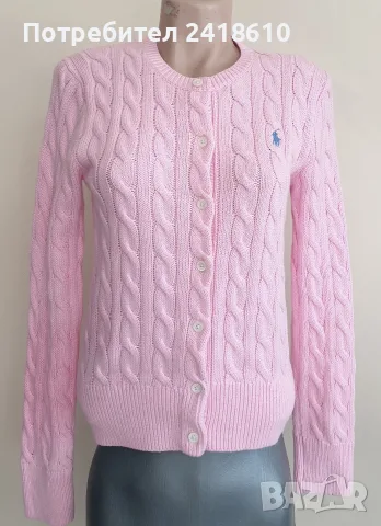 POLO Ralph Lauren Cable Cotton Knit Cardigan Womens Size / M НОВО!  ОРИГИНАЛ! Дамскa Жилетка!