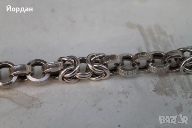 Мъжки сребърен ланец/синджир, снимка 15 - Колиета, медальони, синджири - 52496026