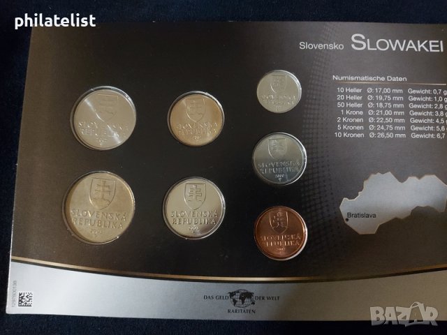 Словакия - Комплектен сет от 7 монети, снимка 2 - Нумизматика и бонистика - 37782540