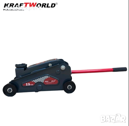 KraftWorld Нископрофилен Хидравличен Крик 3T и Гайковерт с 17 Части, снимка 2 - Други инструменти - 50576806