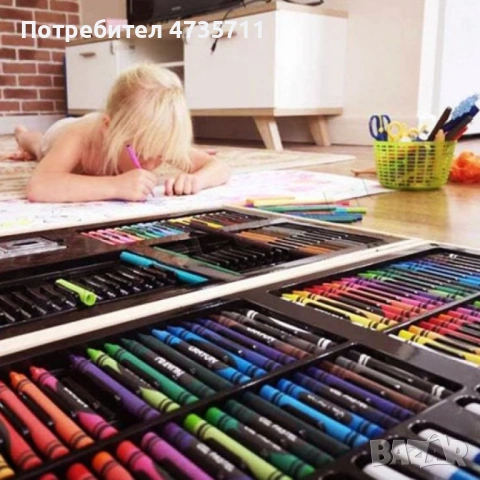 Детски комплект за рисуване - 180 части., снимка 7 - Други - 53910131