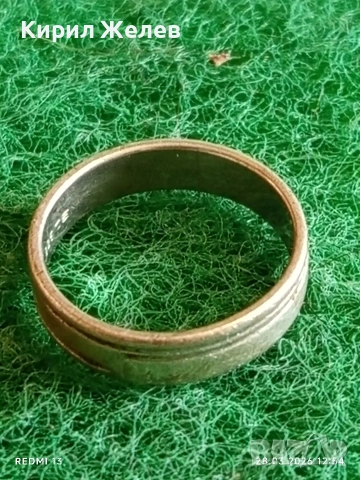 Класически модел сребърен пръстен тип халка орнаментиран стилен 46147, снимка 3 - Пръстени - 54005375