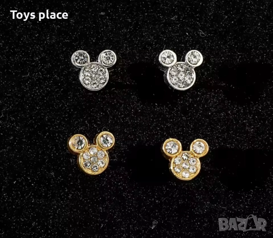 Обеци Minnie mouse , снимка 3 - Обеци - 52631596