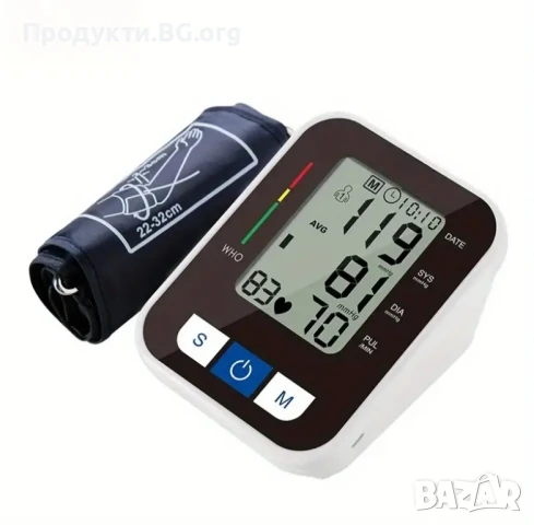 Автоматичен Дигитален Апарат за Кръвно – Висока Точност, USB, Звук, снимка 6 - Уреди за диагностика - 50863134