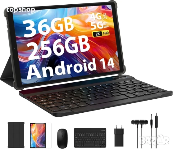 Нов FORUSER Android 14 таблет 10.4 инча 36GB RAM+256GB ROM.   